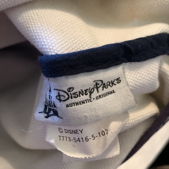 Disney Parks Authentic Original Mickey Mouse Large Canvas Tote Bag Blue & Green - Picture 5 of 13